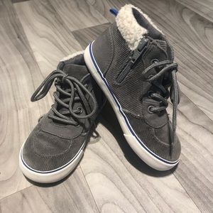 Gray corduroy high tops by Gap